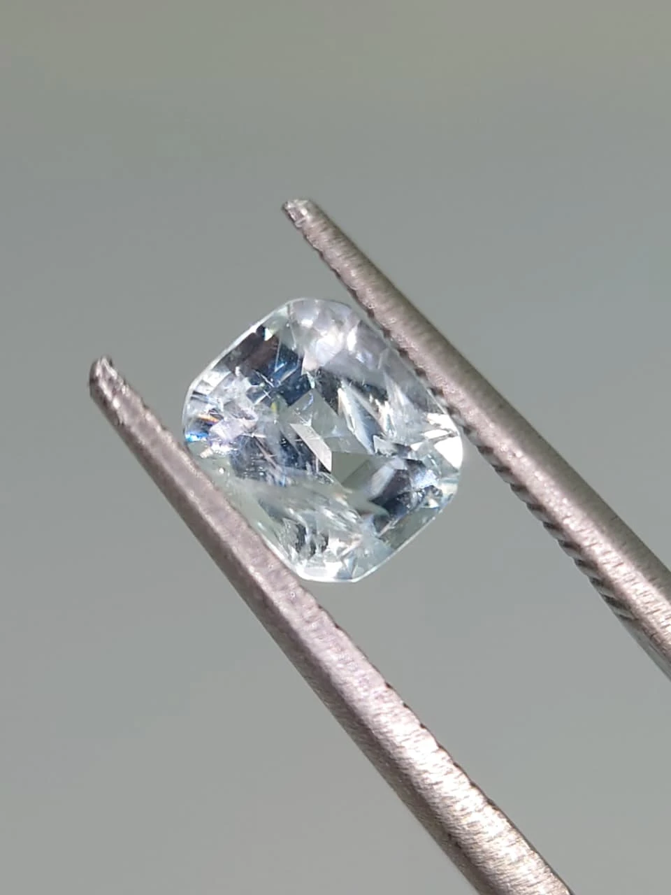 0.7ct Natural Cushion Faceted Aquamarine from Nigeria — view 4